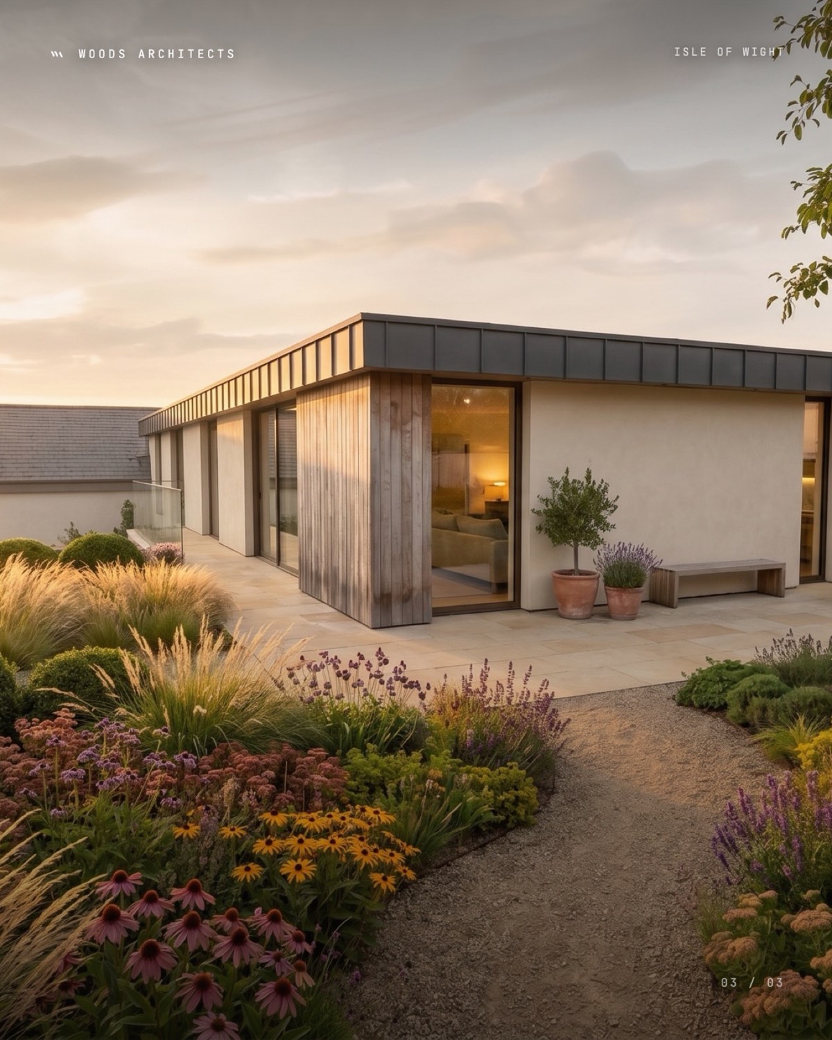 Cliff View — native planting and permeable surfaces, from the awards portfolio