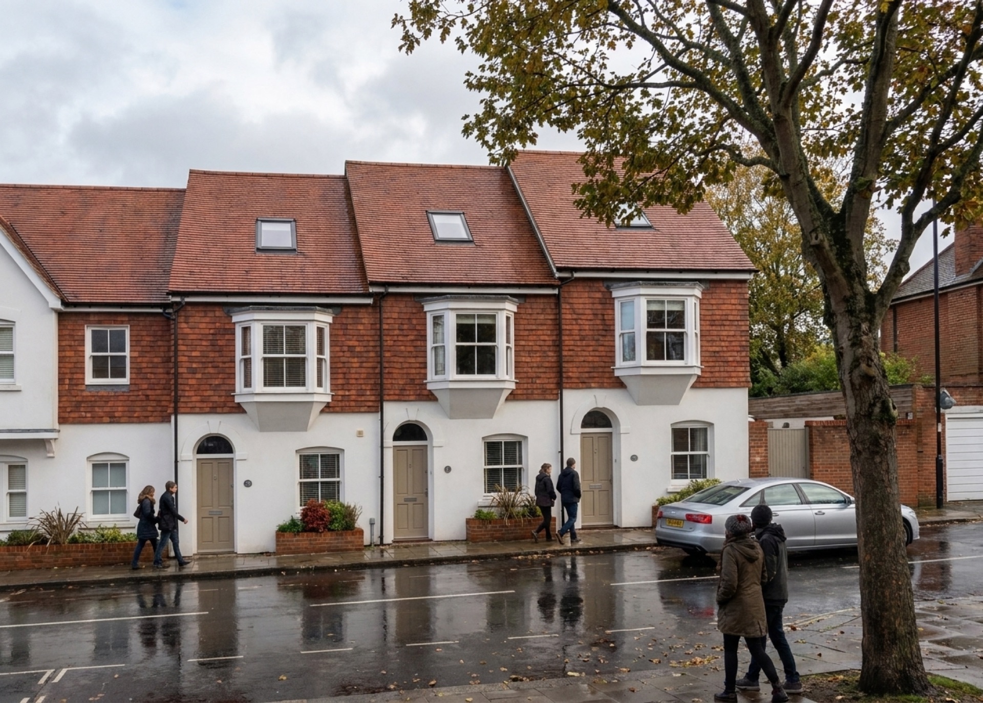 Horsebridge Mews — the completed scheme