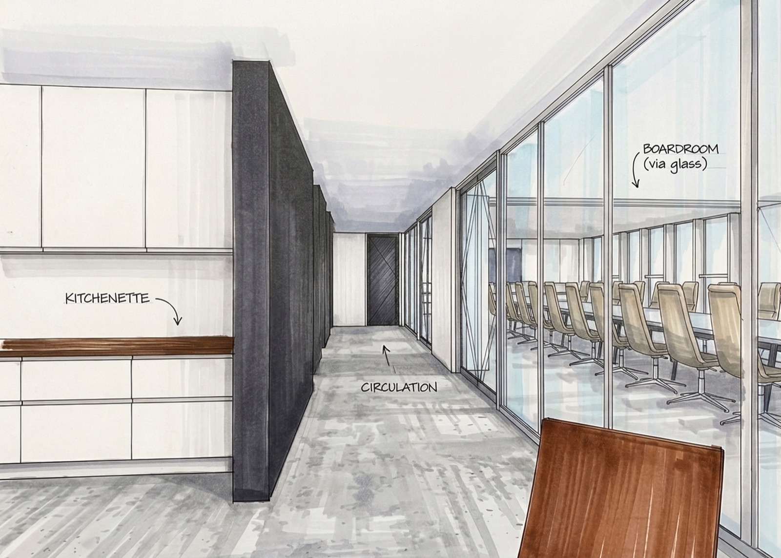 ICRTouch HQ — interior corridor